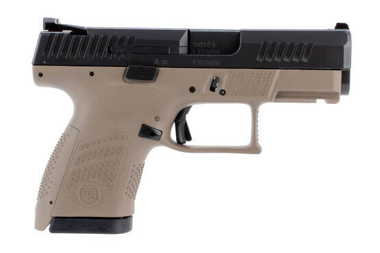 CZ P10 S Sub Compact 9mm pistol with Flat Dark Earth frame